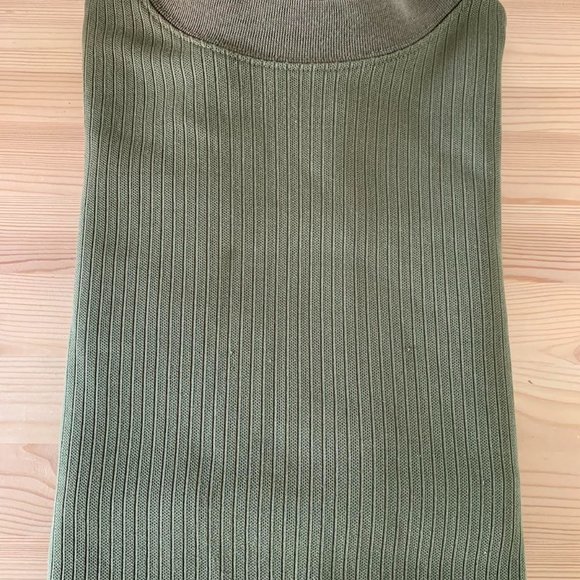 Crew Neck Long Sleeve - Size M - Army Green - Picture 5 of 6